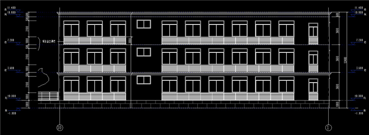 三层办公楼建筑BIM模型，revit模型免费下载